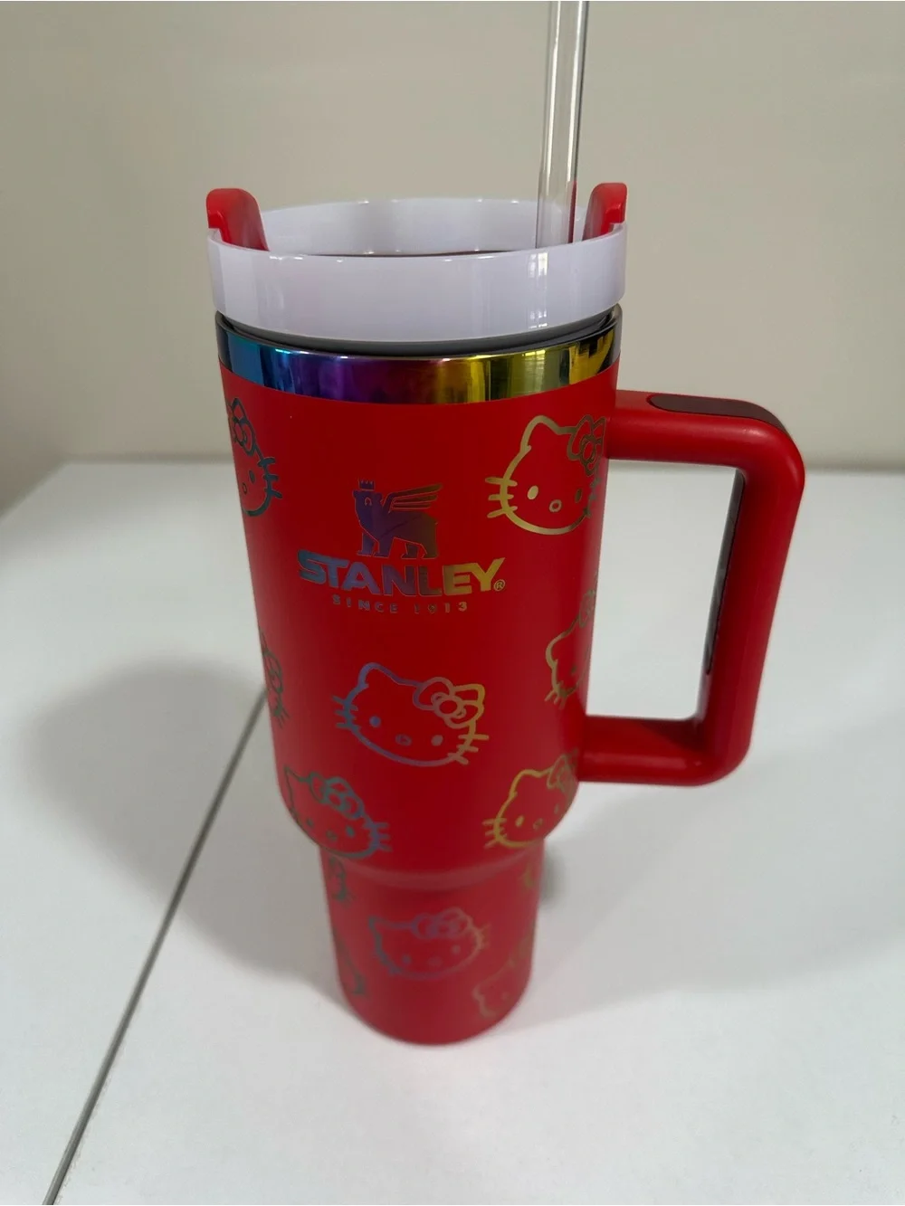 Stanley Red Hello Kitty Insulated Travel Mug with Handle